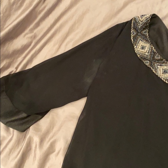 Kensie one shoulder beaded black dress size 8 - Picture 5 of 5